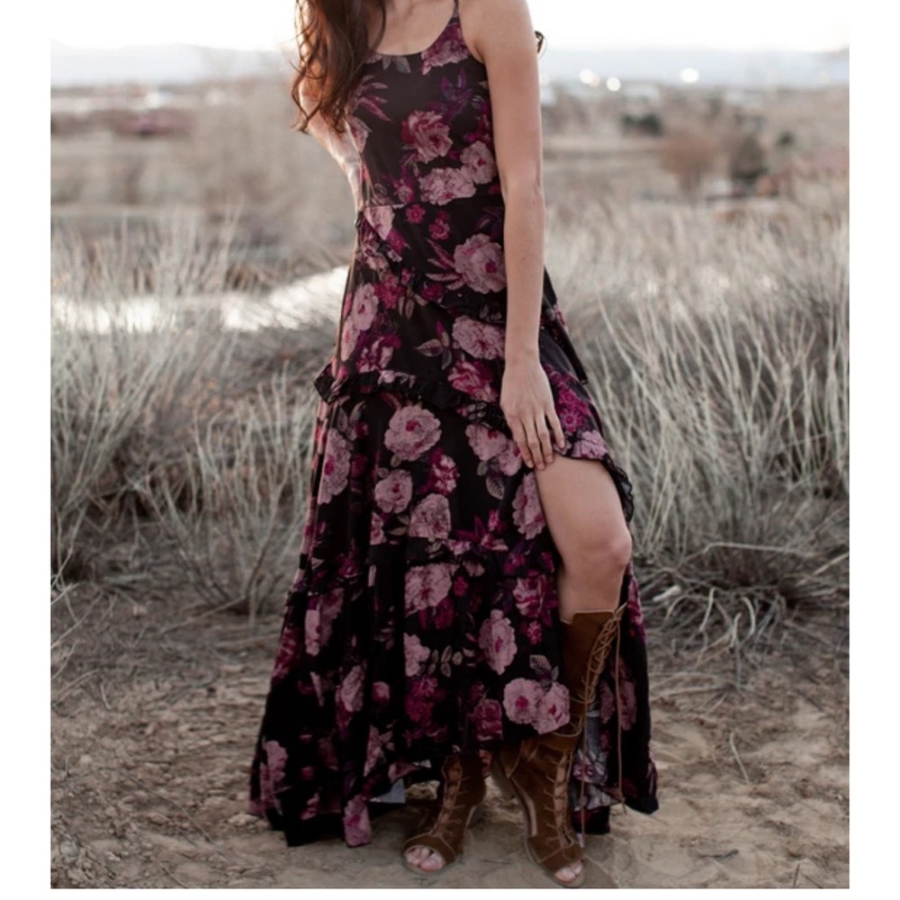 Joyfolie Faethe Dress black floral bc